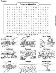 Severe Weather Word Search Worksheet Hurricane Tornado Drought Etc Weather Words Weather Word Search Severe Weather