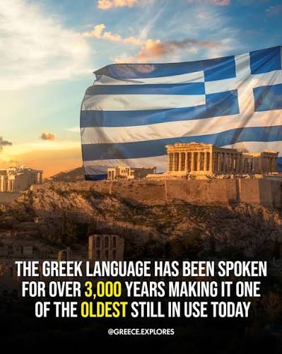 The Greek language has been spoken for over 3,000 years, making it one of  the oldest languages still in use today.