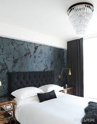50 Wallpaper Decorating Ideas That Add Major Wow Factor Black Wallpaper Bedroom Master Bedroom Wallpaper Bedroom Interior