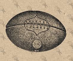 Printable Rugby Ball Football Black And White Vintage Image Instant Download Digital Picture Clipart Graphic Transfer Burl Rugby Ball Rugby Art Rugby Tattoo