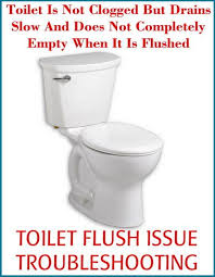 Toilet Is Not Clogged But Drains Slow And Does Not Completely Empty When Flushed Clogged Toilet Toilet Repair Toilet