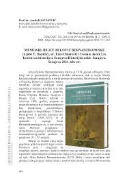 PDF) Memoari Jelice Belović Bernadzikowske (Ljube T. Daničić), ur. Enes S.  Omerović i Tomasz Jacek Lis, Institut za historiju/HAS 2023.