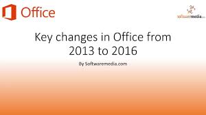 Key Differences Between Office 2013 And Office 2016