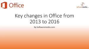 key differences between office 2013 and office 2016