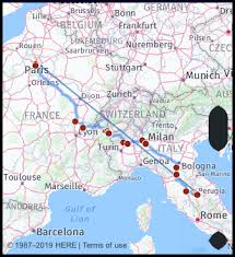 Use our interactive italy train map to plan your next trip by rail. What Is The Distance From Paris France To Assisi Italy Google Maps Mileage Driving Directions Flying Distance Fuel Cost Midpoint Route And Journey Times Mi Km