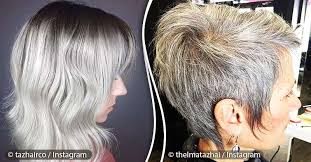 Graues haar ist nicht nur ein beweis für das altern, sondern auch für reife und selbstbewusstsein. 10 Beeindruckende Frisuren Die Graue Haare Wunderschon Aus