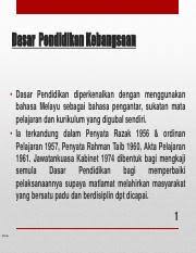 Aktiviti kokurikulum adalah sebahagian daripada dasar kurikulum kebangsaan (akta pendidikan, 1996). Dasar Pendidikan Kebangsaan Autosaved Pdf Dasar Pendidikan Kebangsaan U2022 Dasar Pendidikan Diperkenalkan Dengan Menggunakan Bahasa Melayu Sebagai Course Hero
