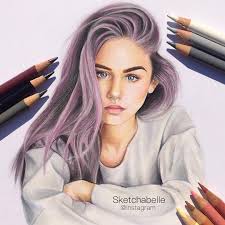 1 189 Likes 25 Comments Art Featuring Page Ladyterezie On Instagram Want A Fea Dibujos De Peinados Lapices De Colores Dibujos Dibujo De Pelo