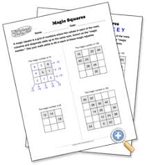Magic Squares Worksheetworks Com Magic Squares Math Patterns Math Magic