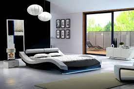 Queen bed features a silver finish wood with mirror accents and fabric 5 pc versailles bone white finish wood vintage gray faux leather headboard queen bedroom set. Modern Bedroom Furniture Leather Bed King Bed Queen Bed With Genuine Leather Beds Aliexpress