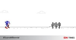 The game was added as an easter egg to google chrome in 2014 to entertain users for when there is no internet available. Mudah Begini Cara Ubah Dinosaurus Di Game Google Chrome Jadi Sonic