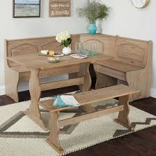 3 pc rustic wooden breakfast nook