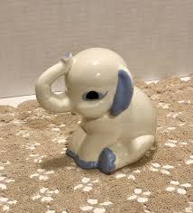 Vintage 1940s Porcelain Elephant Night Light Blue White Tabletop 4 5 Ebay Elephant Night Light Elephant White Table Top