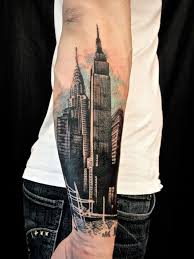 I Would Love To Do Something Like This Maybe With One Of The First Buildings Im Involved With Cool Forearm Tattoos Tattoos Xoil Tattoo