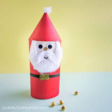 Plus, with the variety of fleece fabrics available, you can make this project all your own. Cardboard Roll Santa Claus Christmas Ornament Craft