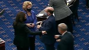 Lindsey graham's full embrace of president trump might rightfully cost the senator everything. Kamala Harris Lindsey Graham Fist Bump On Senate Floor
