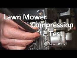 lawn mower compression test youtube