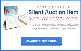 Download Silent Auction Item Display Sheet Templates Silent Auction Display Silent Auction Baskets Silent Auction Bid Sheets