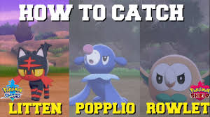 Pokemon Sword & Shield How To Get Alolan Starters (Rowlet, Popplio, Litten)  - The Isle Of Armor Dlc - Youtube