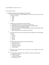 Maybe you would like to learn more about one of these? Soal Dan Jawaban Materi Reservation Jawabanku Id