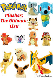 The category is named with the word pokémon after it: Pokemon Stuffed Animals The Ultimate Plush Toy List