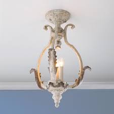 Shabby Cottage Ceiling Lantern Convertible Mini Chandelier Ceiling Lights Rustic Ceiling Lights