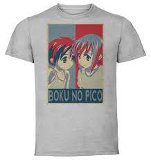 Gray T-Shirt - Grey Knit - Propaganda Boku no Pico - Character | eBay