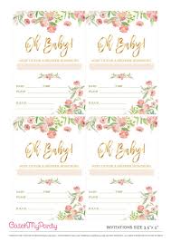 Free baby shower s'more love thank you tag template, woodland fox, instant download printable. Free Floral Baby Shower Printables To Download Now Catch My Party