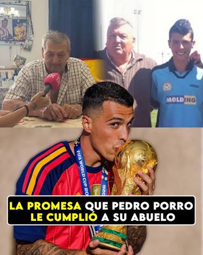 When Pedro Porro was a child, his grandfather Antonio took him to every  training session. With hot, with cold, with rain. He was so consistent that  coaches counted him as one more