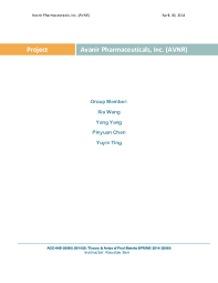 pdf avanir valuation group project xia wang academia edu