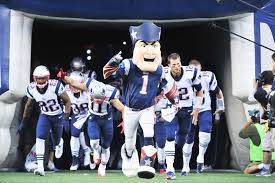 Pat Patriot Leading The Team Out Of The Tunnel New England