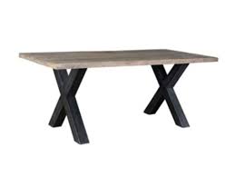Dining tables are multifunctional spaces for eating, working, socialising and playing. X Shaped Steel Legs Wooden Top Table Tables Dubai Garden Centre