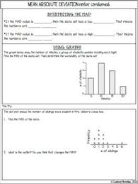 Mean Absolute Deviation Notes And Worksheets In 2020 School Algebra High School Algebra Probability Worksheets