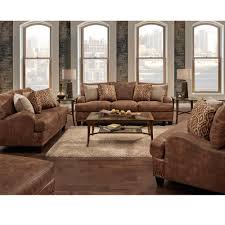 The Indira Faux Leather Collection Offers A High Style Look With Its Swoop Track Arm Design Dark Cherry High Legs And Antique Bra Living Room Sets Faux Leather Sofa Furniture
