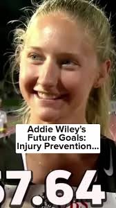 Addie Wiley's Future Goals_ Injury Prevention and Strength Building! Full  Video: https://youtu.be/0HukpAQ9zK0 #olympics #trackandfield #viral #fyp  #winner #usa #Young #worldathletics #world #ncaa