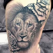 Best Black And Grey Tattoo Artists In Michigan My Very First Realistic Animal Is Finally Done Would You Ever Get A Huge Realism Piece I M So In 2020 Tattoo Artists Female Tattoo Artists Lion And Rose Tattoo