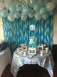 Diy Baby Shower Ideas For Boys On A Budget In 2020 With Images Baby Shower Decorations For Boys Baby Shower Menu Baby Shower Backdrop