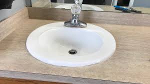 To bring life back to an old porcelain sink, pour vinegar straight from the bottle onto the sink surface and give it a good scrub with a nylon brush. Remove Over Mount Porcelain Sink Youtube