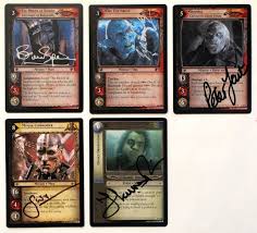 We have linen and smooth as well as plastic The Lord Of The Rings Trading Card Game Image Boardgamegeek