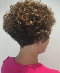 On short permed hair, a vivid shade like this electric violet can bring out the best in the curling technique. Beautiful Permed Wedge Had My Share Of Theses Pwrms Curly Hair Styles Permed Hairstyles Short Permed Hair