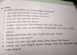Tulislah niat salat asar pada waktu dzuhur dijamak dan diqashar. Niat Sholat Jamak Qashar Taqdim