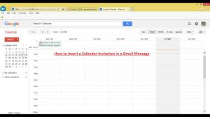 How To Insert A Calendar Invitation In A Gmail Message Oct 2016 Youtube