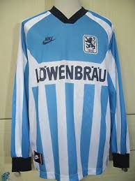 Offizieller tsv 1860 münchen fanshop mit allen trikots, sechzger geschenken, bekleidung, fanartikeln und löwen accessoires. 1860 Munchen Germany 1996 L S Football Soccer Jersey Shirt L Vtg Trikot Maglia Classic Football Shirts Jersey Shirt Vintage Football Shirts