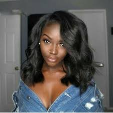 Enrouler le sur lui même.faite une coiffure chignon avec vos cheveux. Brazilian Wavy Short Bob Lace Front Wig Knitting World