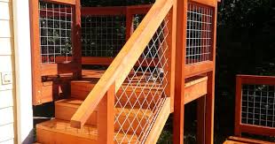 Custom Cedar Deck With Hog Wire Handrails In Bellingham Wa By Devine Designs Llc Deck Railings Deck Railing Diy Decks And Porches