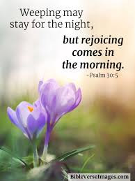 Psalms 30:5 says, weeping may endure for the night, but joy comes in the morning. unfortunately that does not literally mean we will weep through the night and tomorrow everything will be ok. Psalm 30 5 Bible Verse About Hope Bible Verse Images
