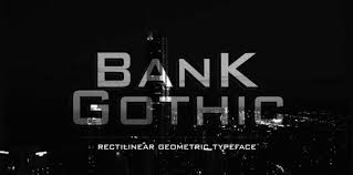 Bank Gothic Font Free Download Fontsmag