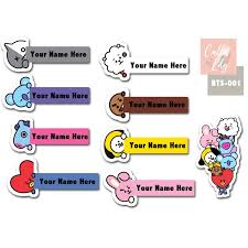 Pada slide terakhir dia juga menunjukkan foto kakinya saat menggunakan sandal tersebut. Sticker Nama Bts Bt21 Shopee Indonesia