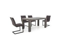 Tucson Extending Dining Table And 4 Dining Chairs White Leather Dining Chairs Patio Furniture Table Dining Room Chairs