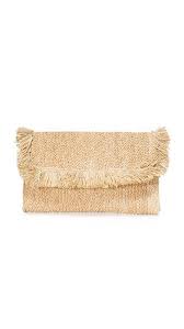 Hat Attack Raffia Clutch With Fringe Raffia Crochet Woven Handbags Minimalist Accessories
